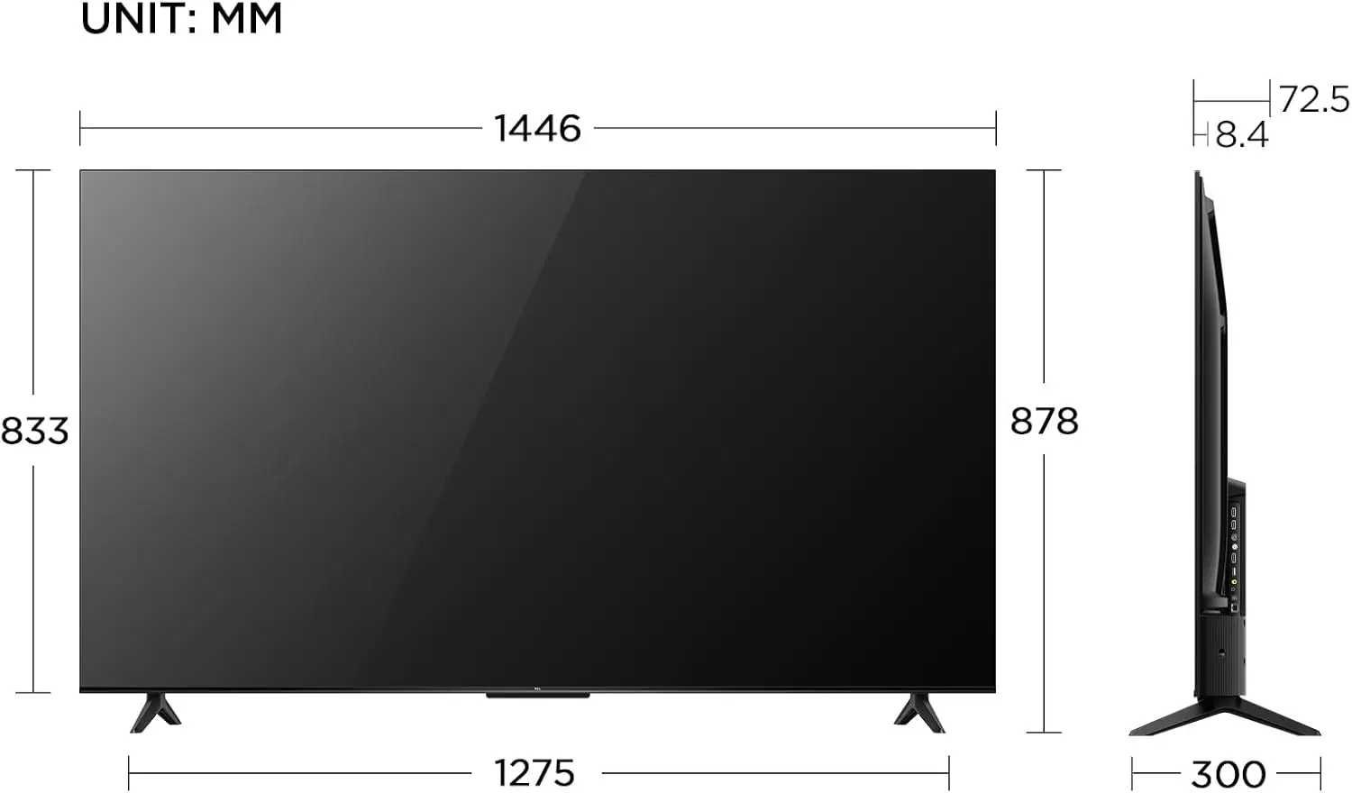 телевизор TCL 65 V6B  SMART TV нови партия. 2024 года. низки цена