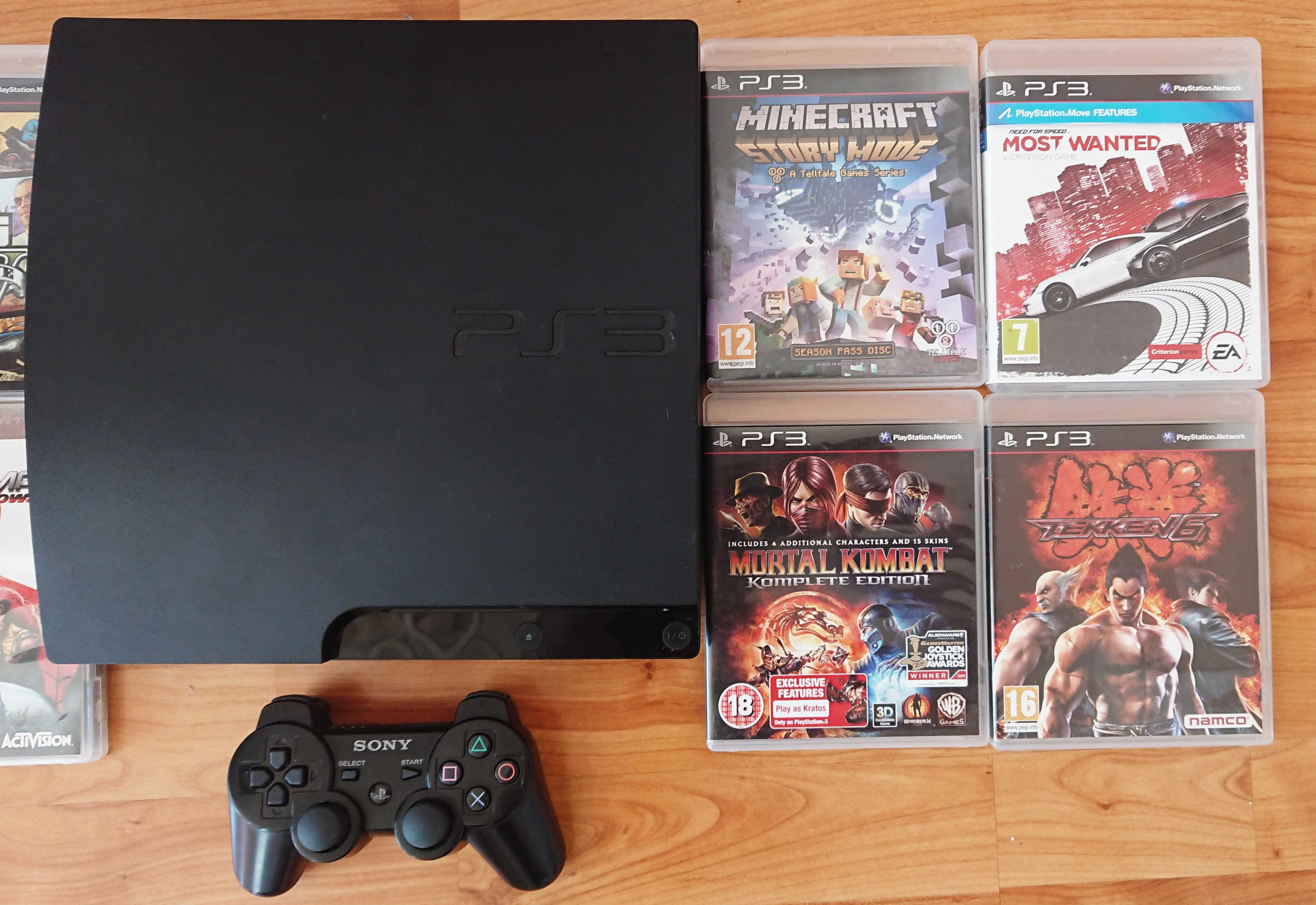 [ PS3 320GB > SONY PlayStation 3 Slim с джойстик и 30 игри