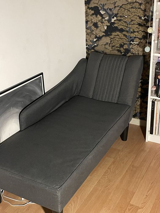 Sezlong cu perna si cotiera tip canapea