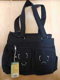 Удобна и практична нова дамска черна чанта Onesix.