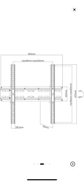 Suport TV de perete A+ SP44T, reglabil, 32"-55" (80cm-139cm), Negru