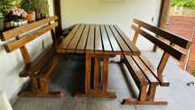 Set terasa lemn masiv