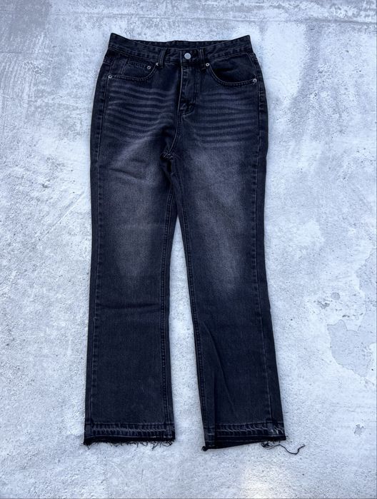 Flared Jeans Black/Grey