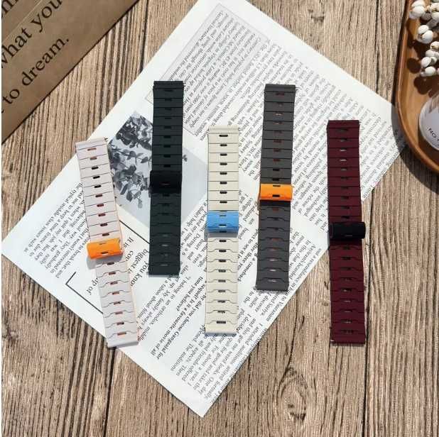 Curea silicon+Metal Huawei GT,GT2,GT3,GT4,GT5,GT6(46mm) 22mm modelul 3