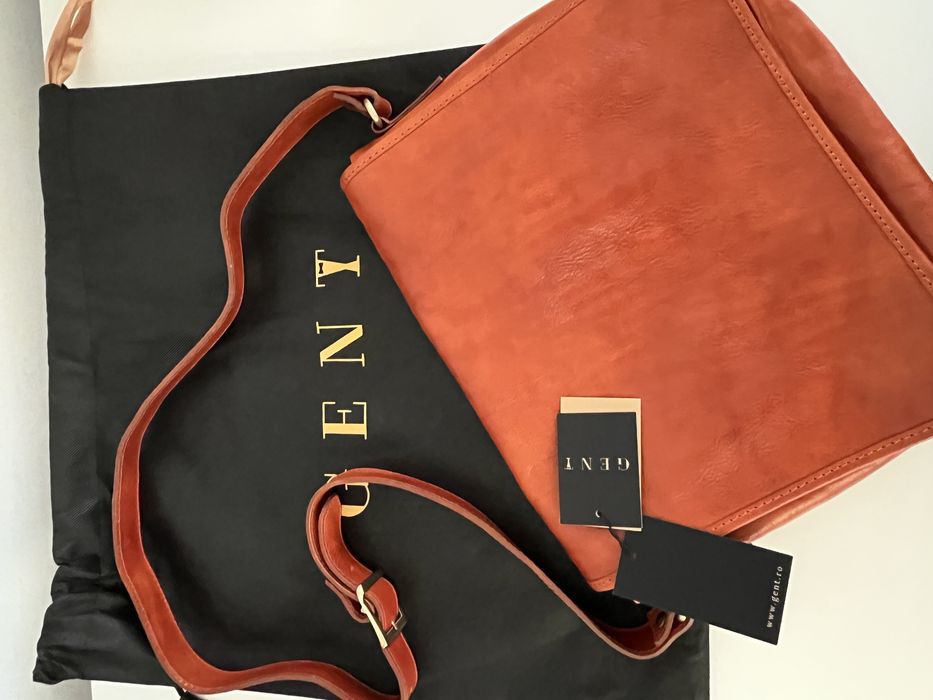 Geanta piele naturala unisex