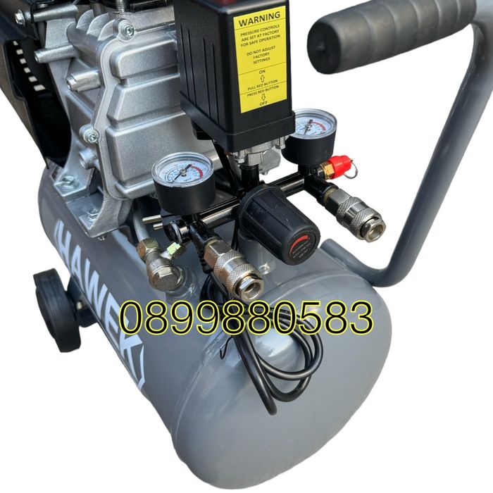 Бутален компресор за въздух 25 литра HAWEK