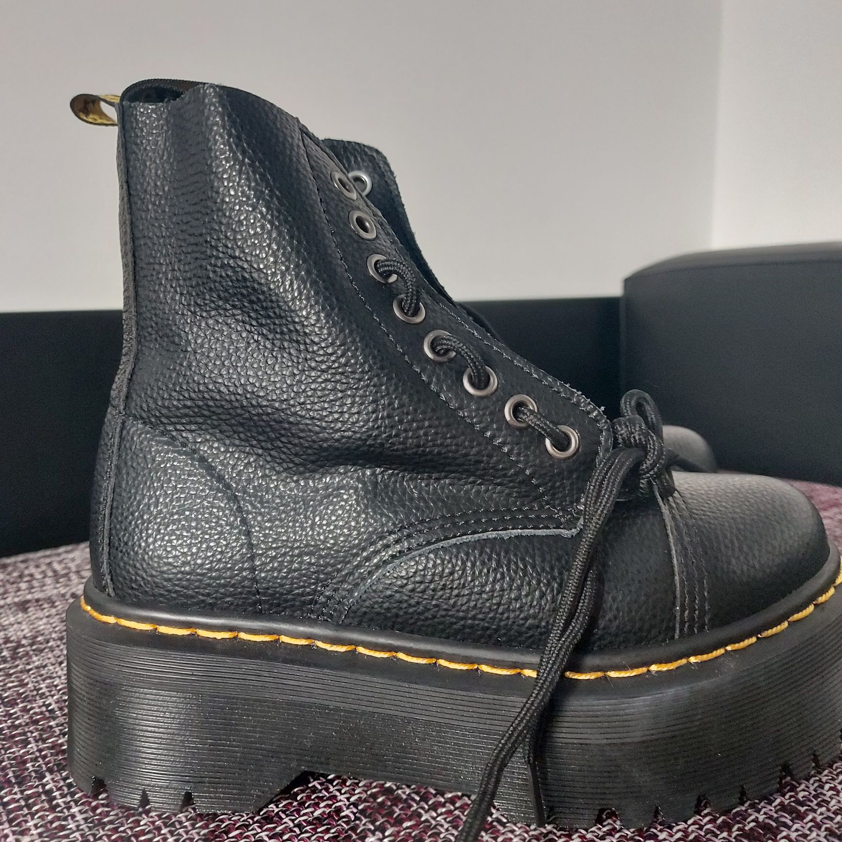 Dr martens sinclair Milled nappa leather pantofi cu platforma