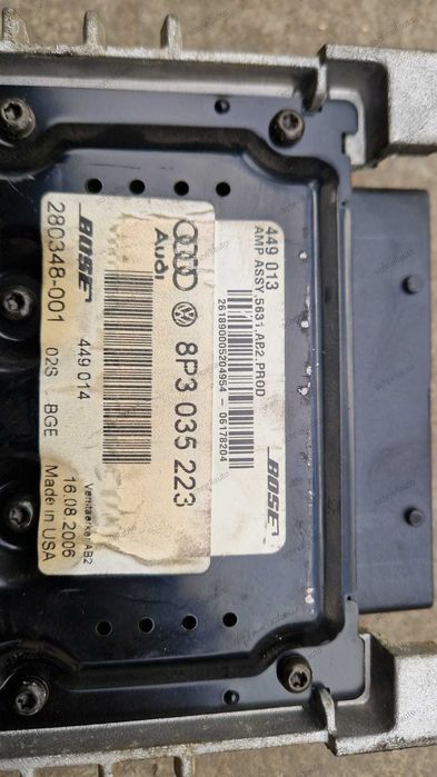 Amplificator sunet BOSE Audi A3 cod 8P3 035 223