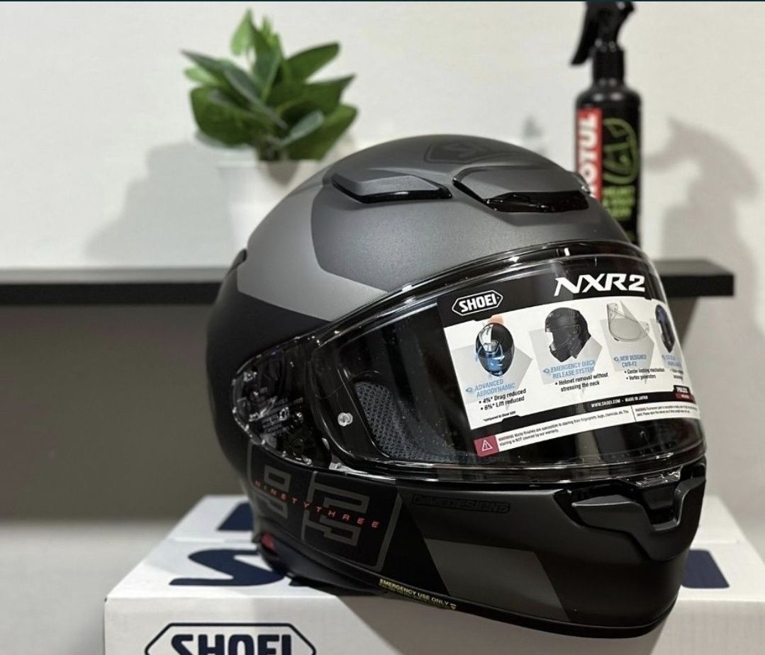 Casca moto Shoei Nxr2 S NOUA+ GEACA piele textil cocoasa racing 52/54