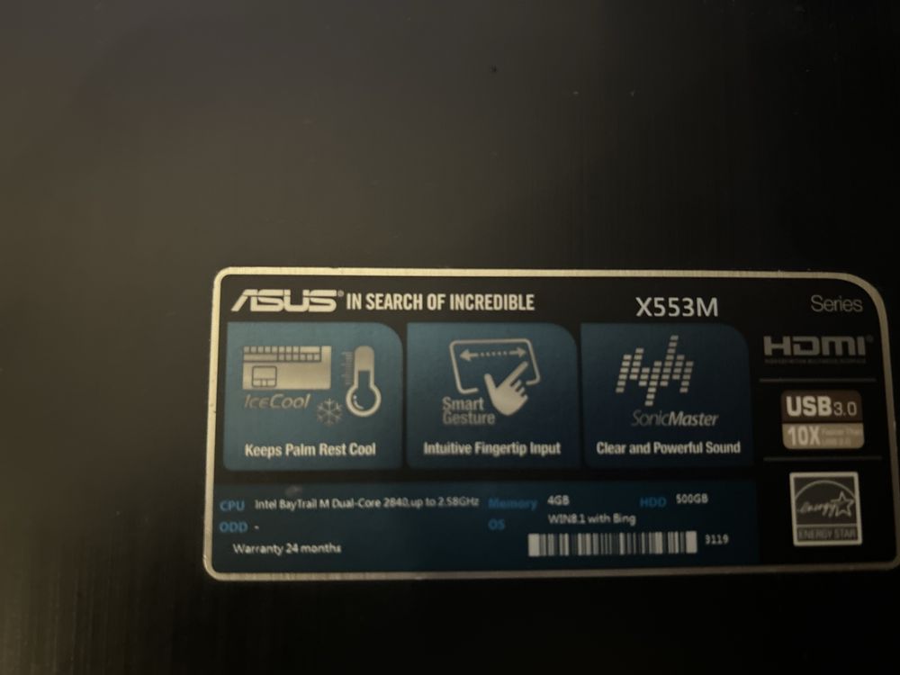 Лаптоп asus