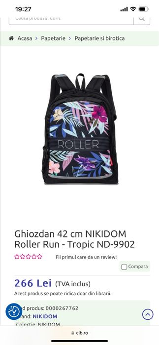 Ghiozdan nou Nikidon Roller Run
