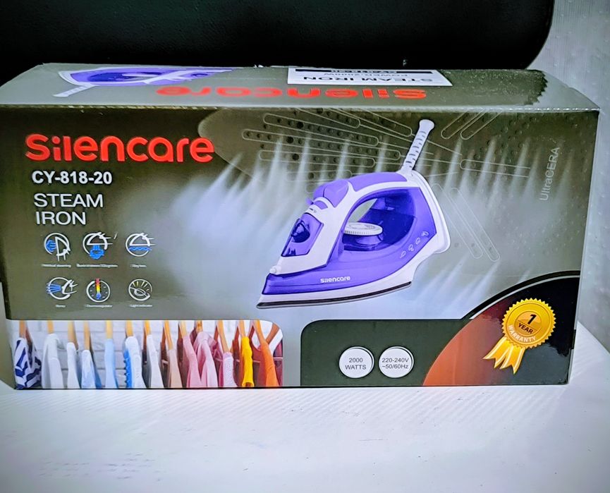 Утюг с паром и антиугарный. Новый. Для дома и подарка.