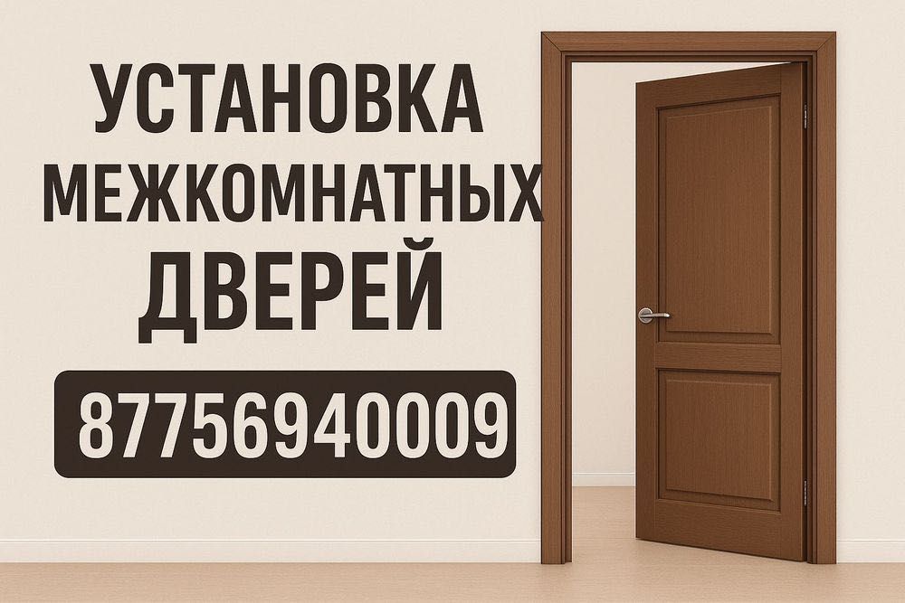 Установка межкомнатных дверей