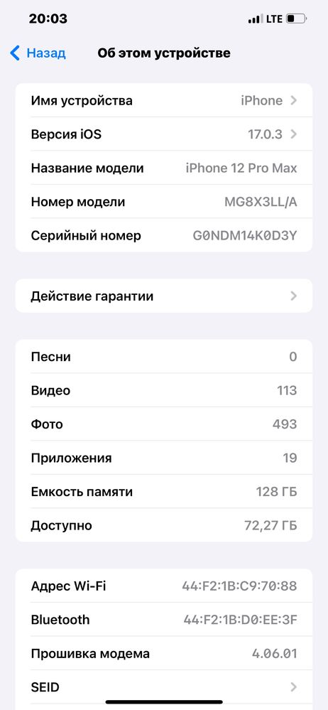 Iphone 12 pro max 128 gb black