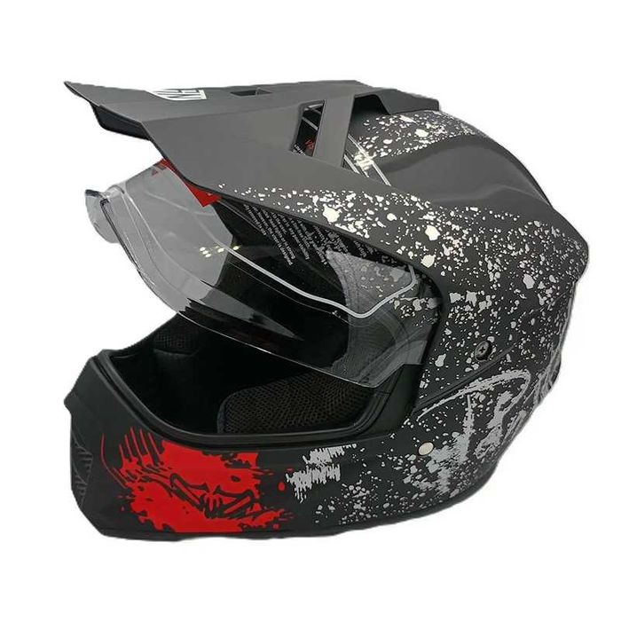 Кросова каска с визьор, Full Face, DOT, Размер: M; L; XL - Вело, Мото