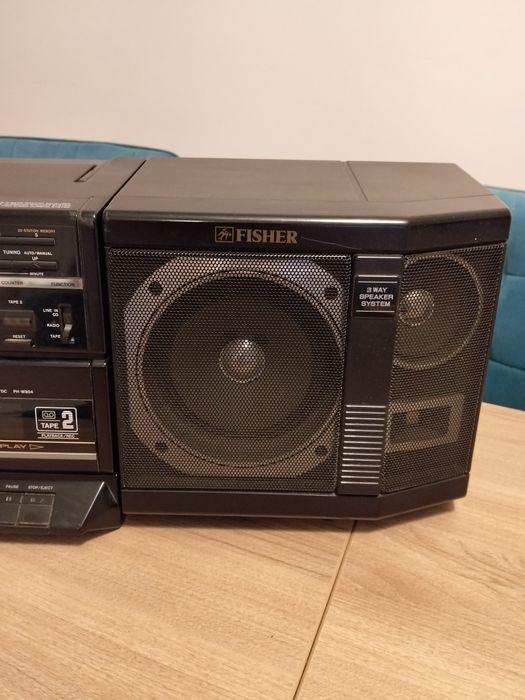 Fisher dublu casetofon radio auxiliar