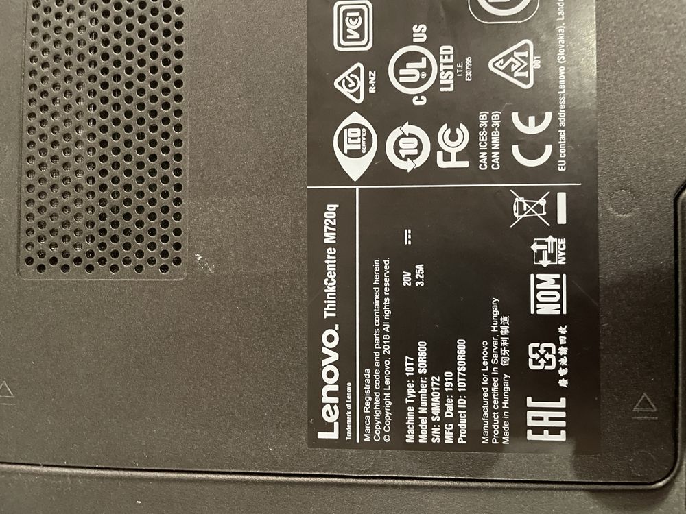 Lenovo thinkcentre M720q 128GB-SSD 8RAM