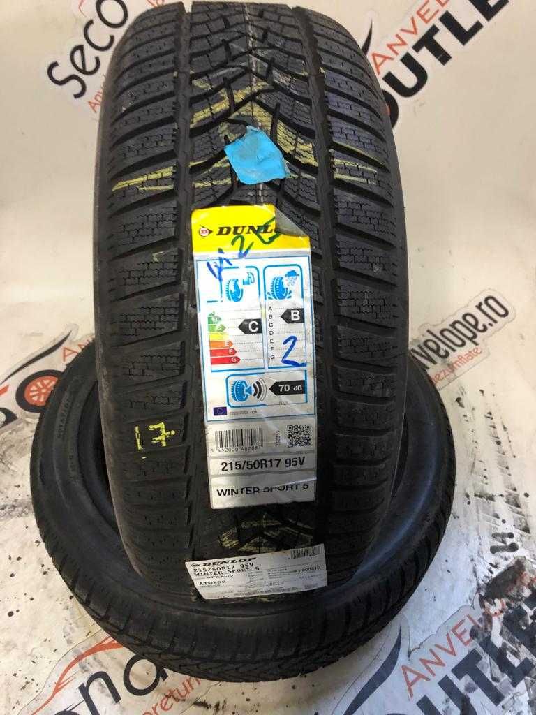 Super Anvelope Iarna Noi 2X 215/50 R17 Dunlop dot 2017!!!