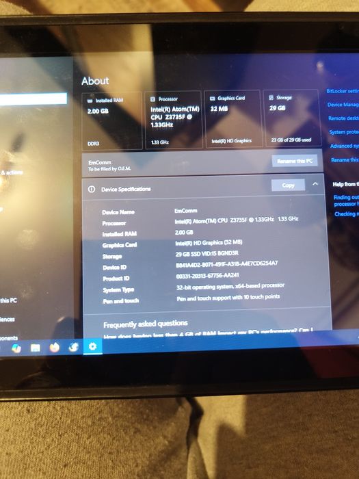 Tableta rugged windows 10