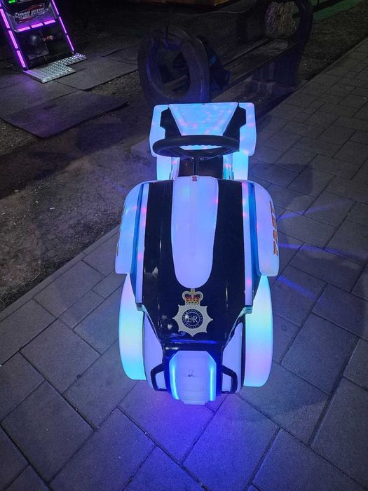 Motocicletă electrică pentru copii cu lumini LED, muzică, Police