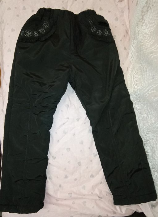 Теплые дутые штаны