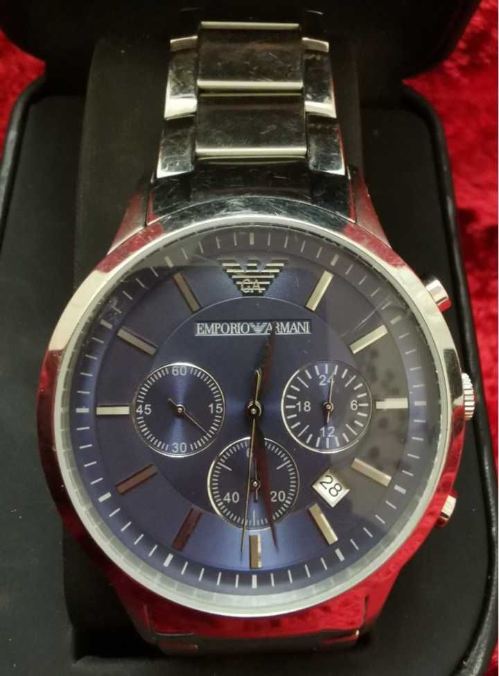 Мъжки часовник Emporio Armani AR2448 Хронограф Кутия Сертификат