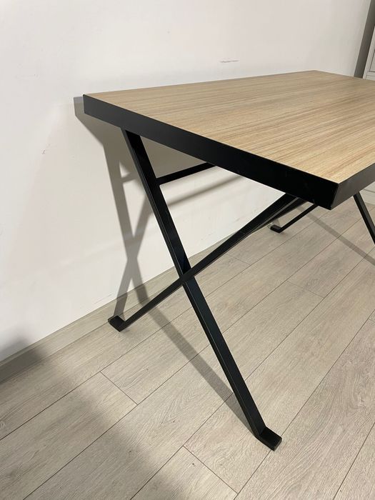 Masă cu Structură Metalică, foarte Solidă, 130X70 cm; Birou