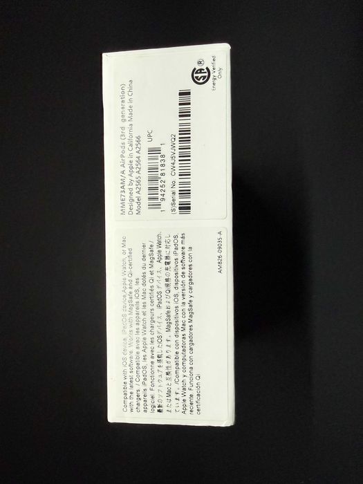 Casti Apple AirPods 3 (2022), Lightning Charging Case, White