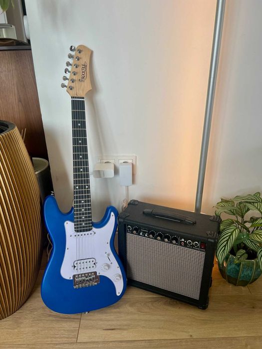 Chitară electrică pentru copii Rocktile 3/4 – aproape nouă