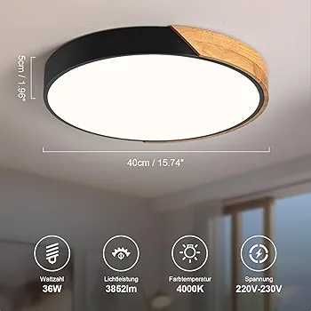 Plafoniera, aplica numeroase modele imitație lemn sau simple cu led