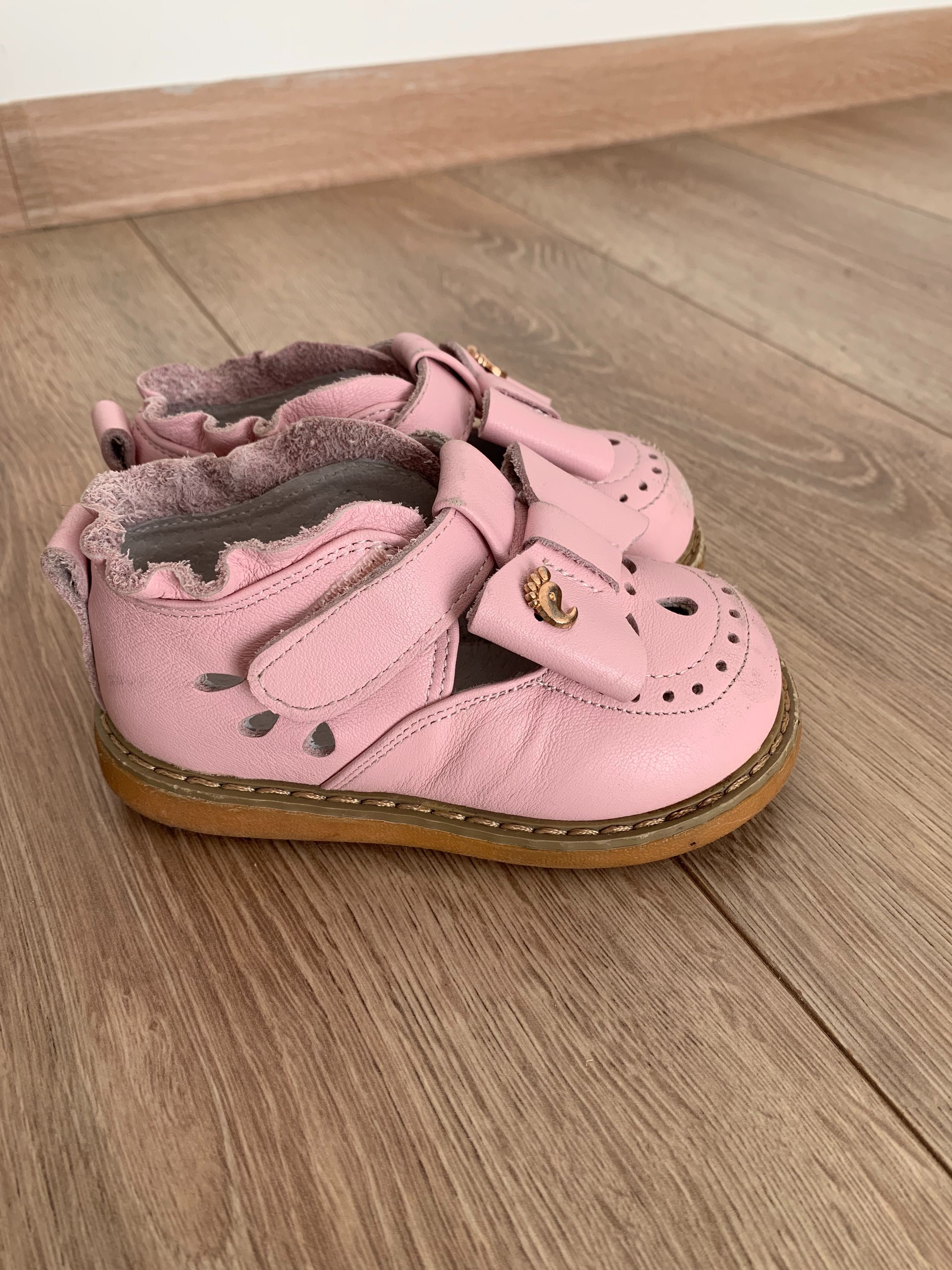 Pantofi fetite roz piele naturală mărimea 23