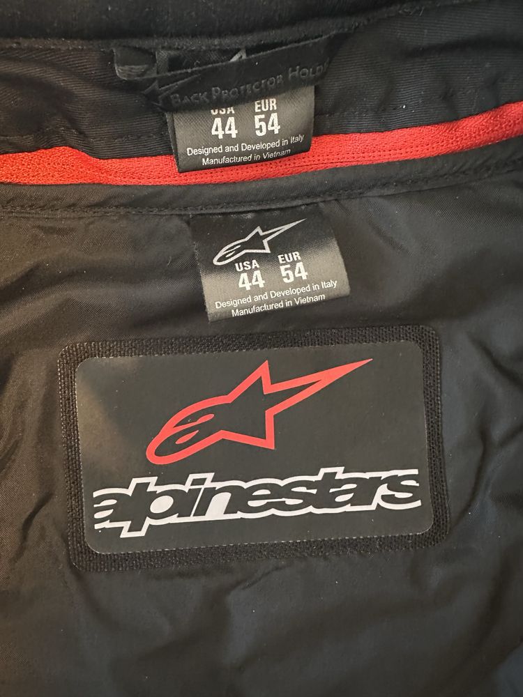 Мото яке Alpinestars кожено