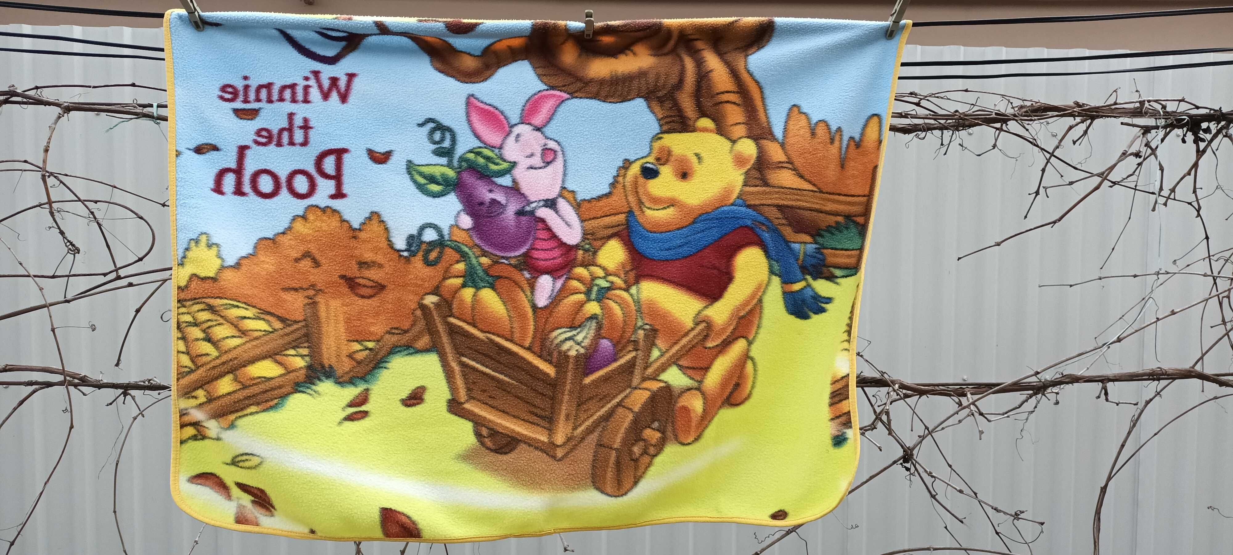 Paturica pentru bebe, model Winnie the Pooh, Minky, 80x100 cm