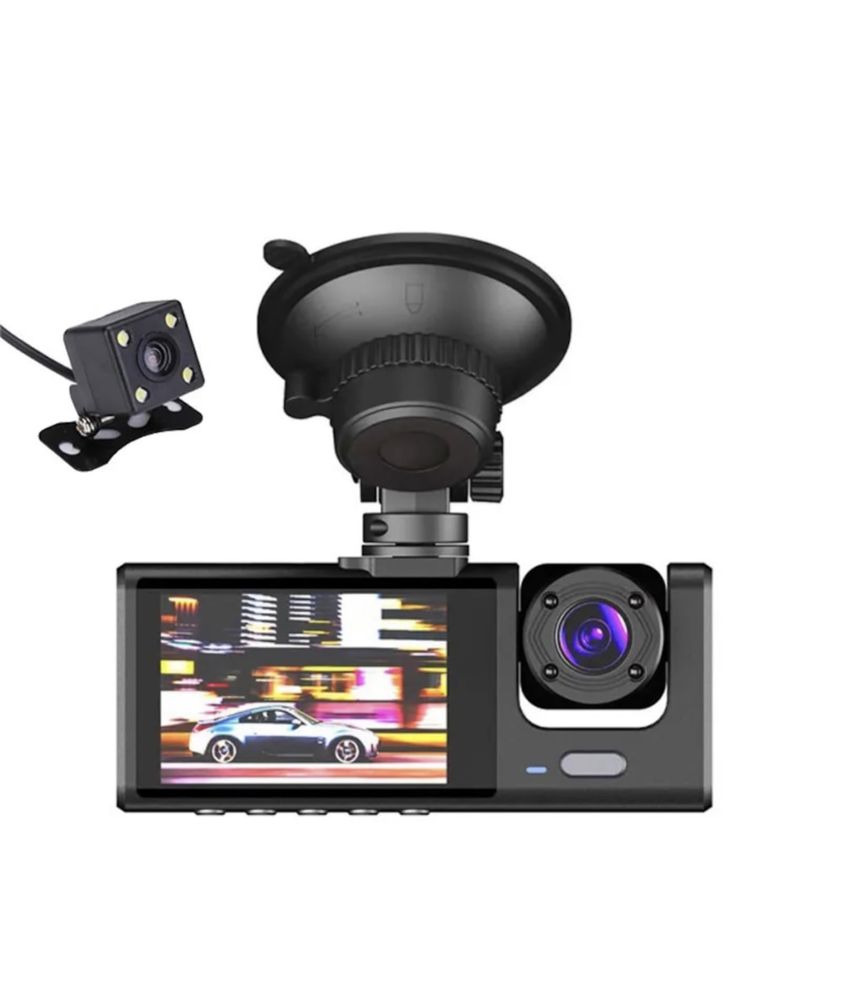 Camera de bord tripla cu Aplicatie wifi , Full HD