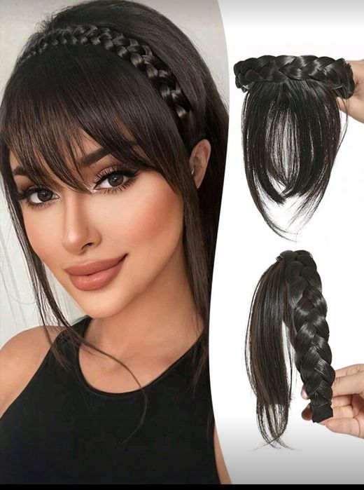 Перука с 3 кичура с Бретон, синтетична