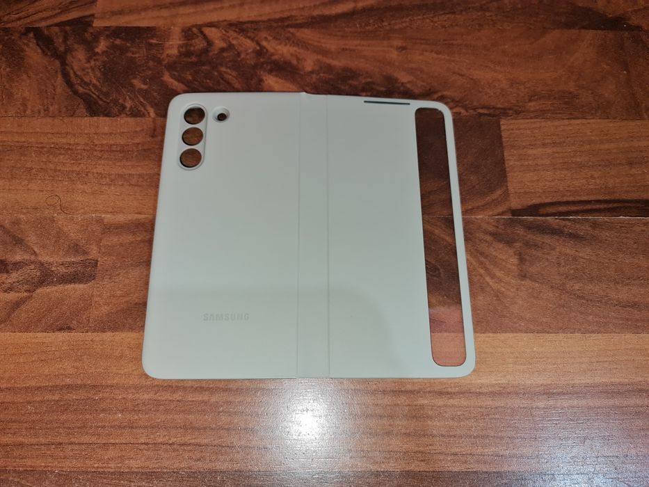 Husa flip activa originala Samsung Smart Clear View Cover S21 FE 5G