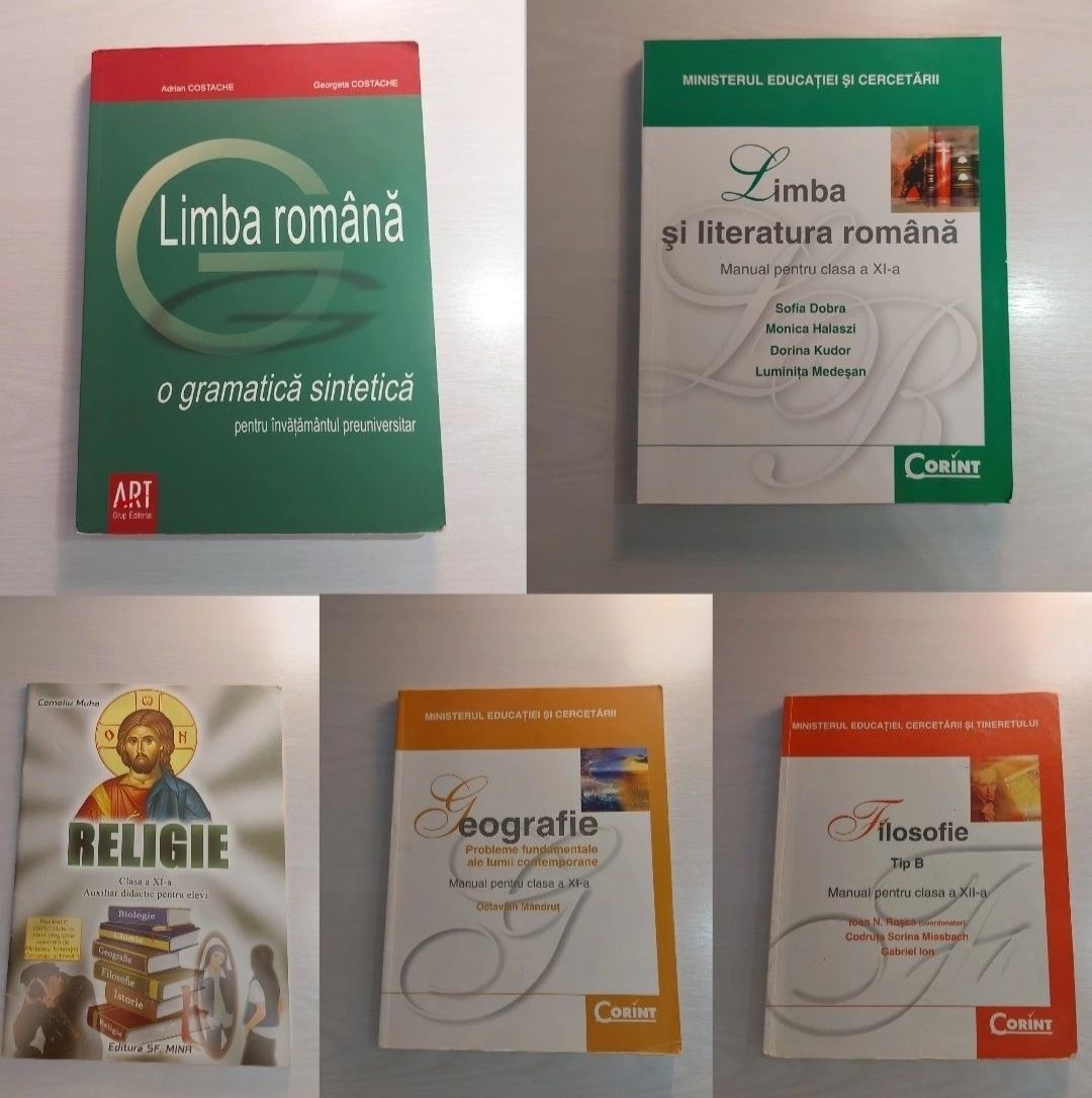 Manuale / Culegeri liceu, BAC și generală (clasele 1-12)
