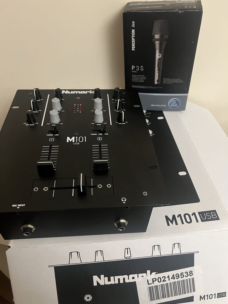 Dj mixer Numark M2 + AKG P3 S комплект