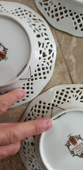 Изрисувани чинии сет от 6 бр