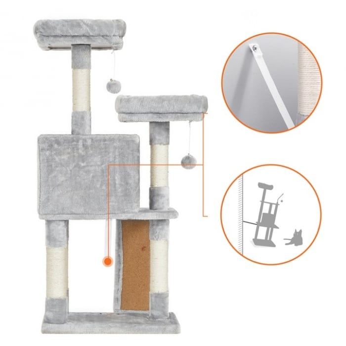 Ansamblu de joaca pentru pisici- Cat Tree 115cm