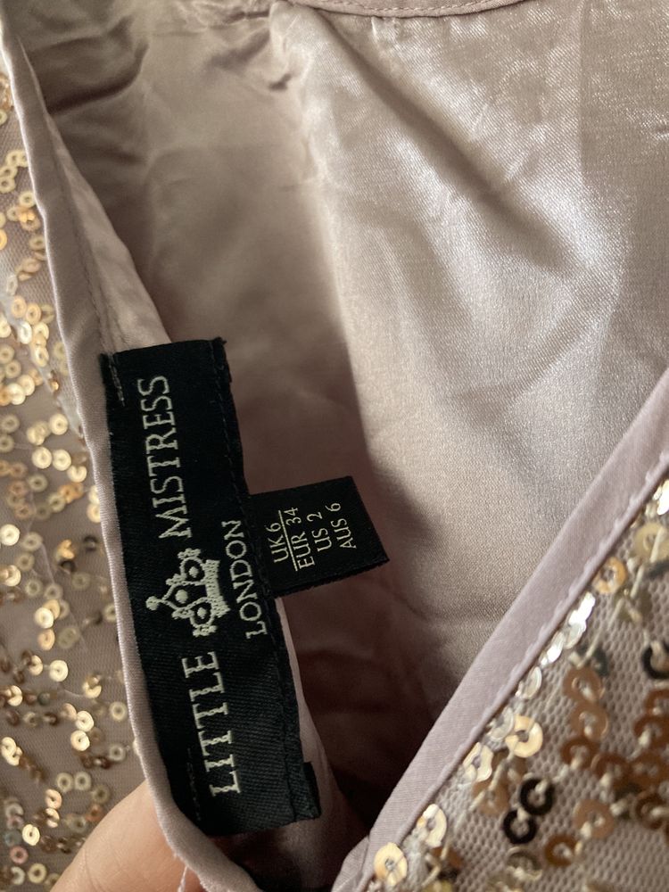 Гащеризон asos / Little Mistress kimono sleeve sequin top