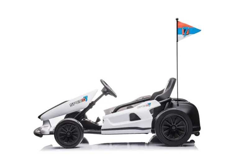 Kart electric pt. copii BJY035 F1  2 x150W cu functie de drift #White