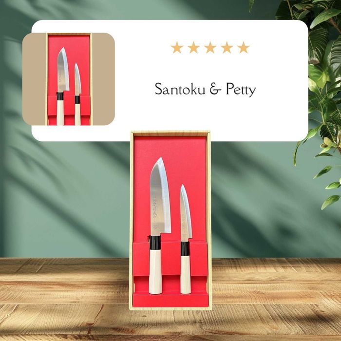 Set cadou 2 cutite Santoku & Petty
Set cadou 2 cutite Santoku & Petty