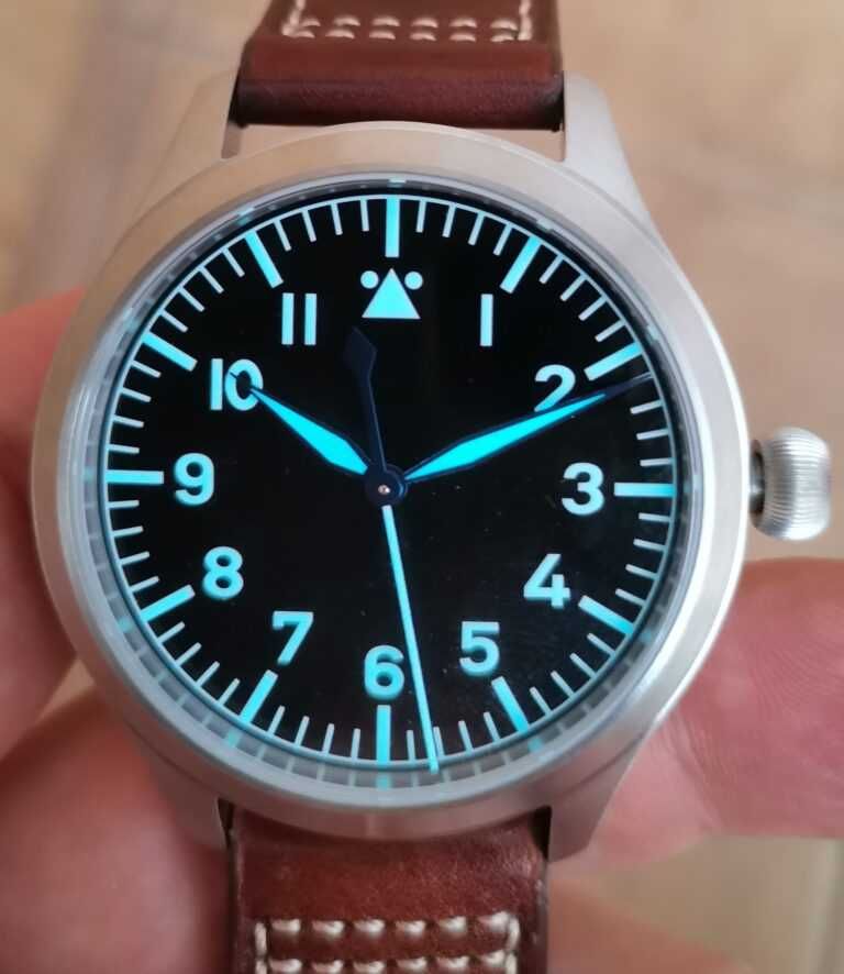 Pilot Flieger Automatic Seiko NH35 Safir 42 mm Diver Profesional 300 m