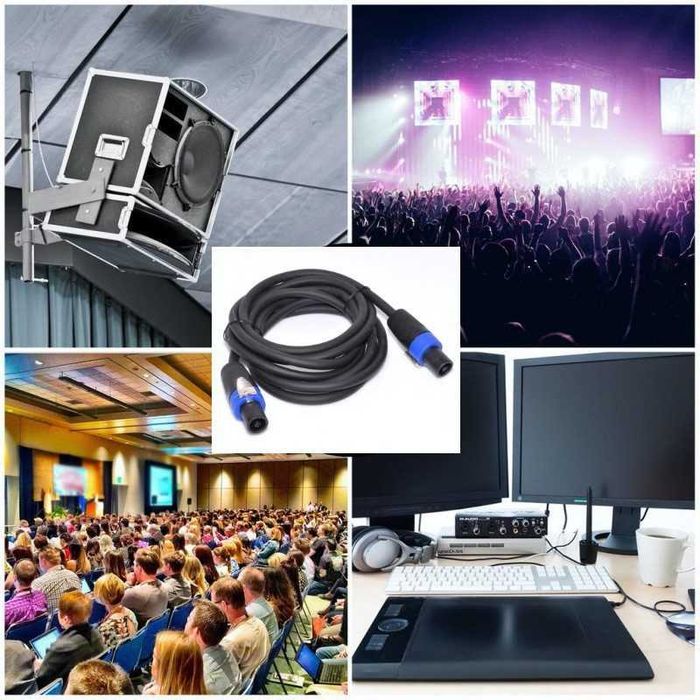 Cablu cauciucat pentru boxe SPEAKON SPEAK-ON TATA 4C lungime 5M