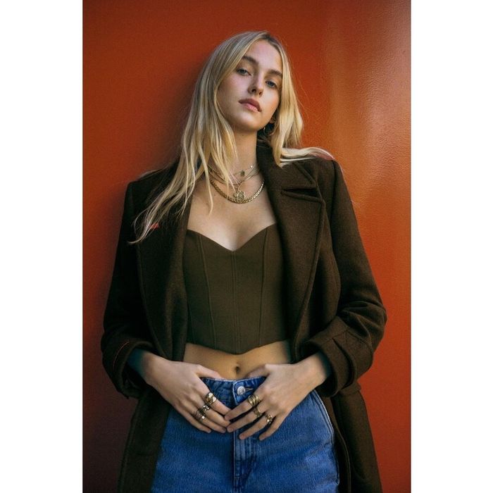 Тъмнозелен корсет Zara