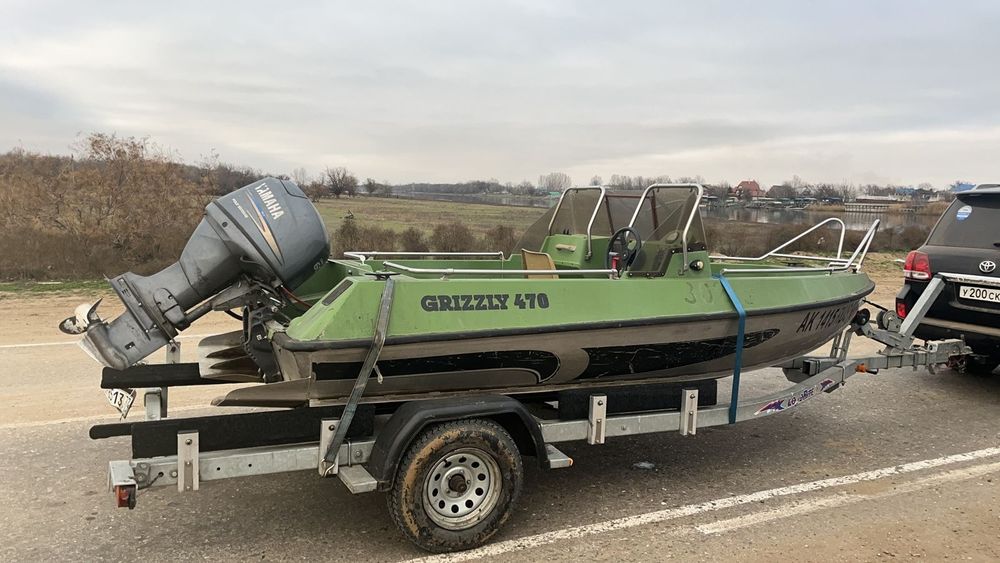 Продаётся катер Grizzly 470 с мотором Yamaha 60 4 такт