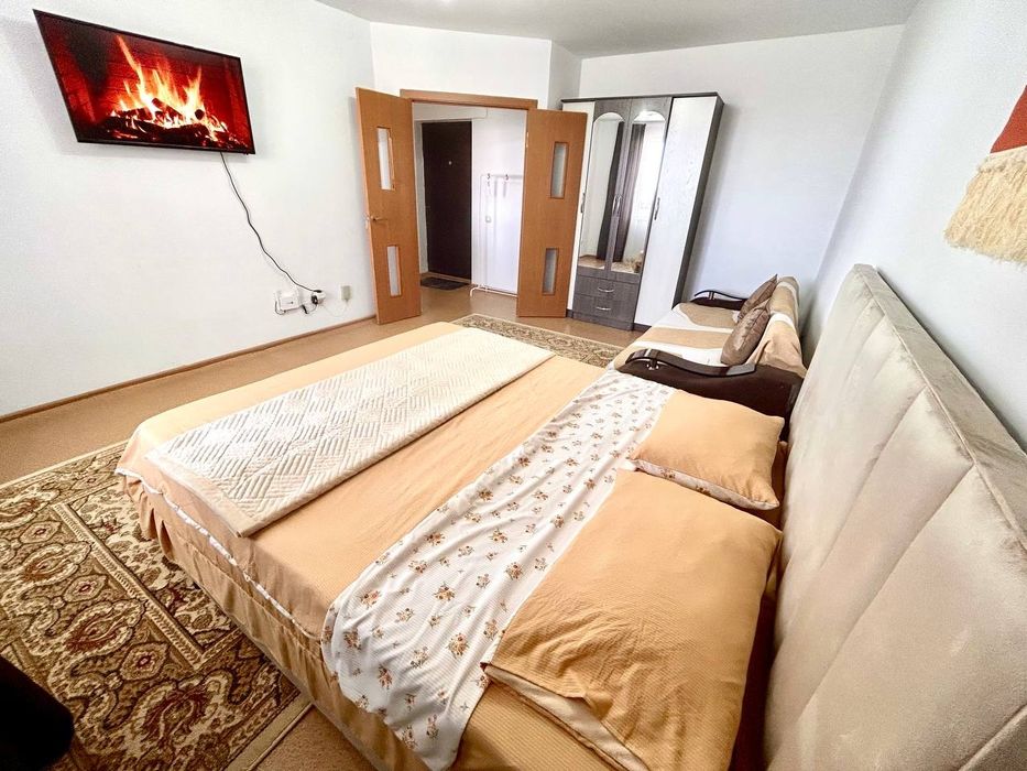 Посуточная квартира.Чистая 1 ком квартира в 7 мкр! Вай фай, Смарт ТВ