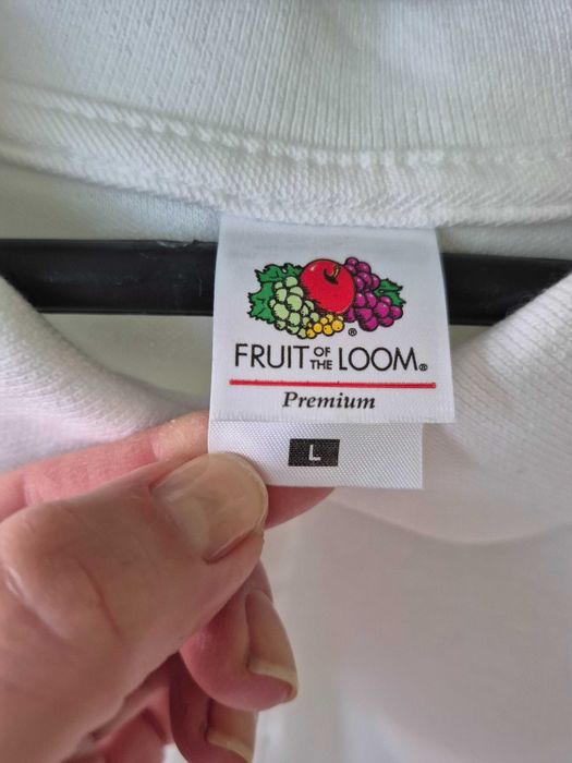 Бяла памучна блуза с дълъг ръкав