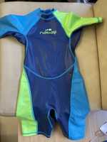 Бански костюм UV Защита,  Nabaiji, къс, детски, плуване